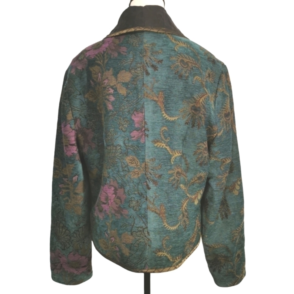 Mary Lynn O'Shea Handmade Artisan Tapestry Blazer - Sz L Open To Offers - Picture 8 of 13
